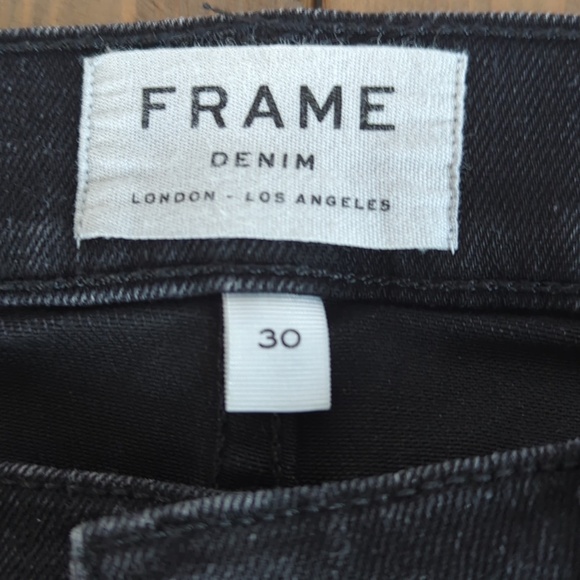 Frame Jagger True Skinny Black Jeans SZ 30 - Picture 2 of 14
